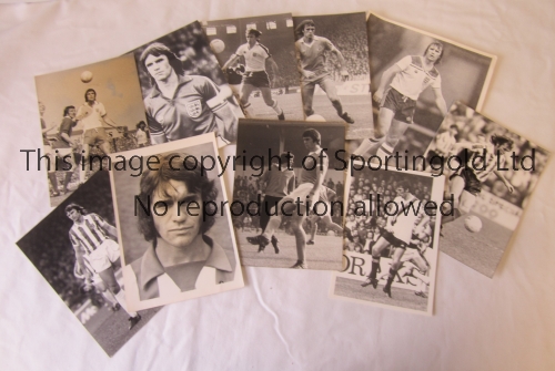 PRESS PHOTOS / DAVE WATSON Ten B/W photos with stamps on the reverse, the largest is 10" X 8", in