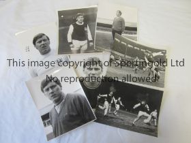 PRESS PHOTOS / BRIAN DEAR Seven B/W 8" X 6" photos with stamps on the reverse from the 1960's with