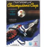 CHAMPIONS CUP IN DUBAI 1987 & 1989 Two programme: Everton v Glasgow Rangers 8/12/1987 and