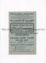 ALDERSHOT V BRISTOL CITY 1948 Programme for the League match at Aldershot 24/4/1948, scores entered.
