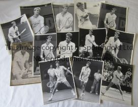 PRESS PHOTOS / ANDERS JARRYD / TENNIS Twelve B/W photos with Press stamps on the reverse, the