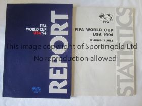 WORLD CUP 1994 Two FIFA brochure's on the report and statistics of the teams and the players for the