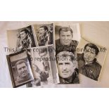 PRESS PHOTOS / BOBBY CAMPBELL Nine B/W photos with stamps on the reverse, the largest is 12" X 9",