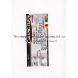 2005 LEAGUE CUP FINAL Unused Press ticket for Chelsea v Liverpool at Millenium Stadium Cardiff 27/