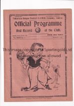 TOTTENHAM HOTSPUR V ARSENAL 1935 / RECORD SCORE Programme for the 6-0 win for Arsenal at White