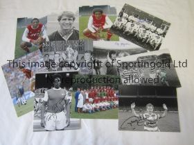 FOOTBALL AUTOGRAPHS 1960'S - 1980'S Forty B/W and colour 8 x 6 photos of former players, all