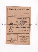 HEADINGTON UNITED V DARTFORD 1956 Programme for the Southern League match at Headington 26/9/1956,