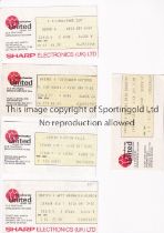 MANCHESTER UNITED Five home tickets including v Queen's Park Rangers 8/4/1978, West Bromwich