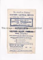 ALDERSHOT V MARGATE 1935 Programme for the Southern League - Eastern match at Aldershot 28/9/1935,