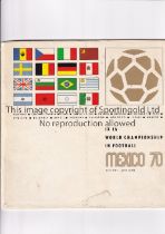 WORLD CUP 1970 Czechoslovakia Press programme in English for the Mexico World Cup 1970, covering