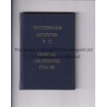 TOTTENHAM HOTSPUR Official handbook, hardback bound with blue covers and gold lettering without