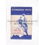 1955 NORTHANTS. SENIOR CUP FINAL / PETERBOROUGH UNITED V BRITISH TIMKEN Programme for the
