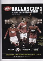 MANCHESTER UNITED Programme for the away International Youth Soccer Tournament Dallas Cup in USA 1st