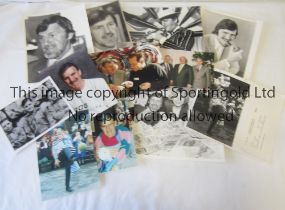 PRESS PHOTOS / JIMMY HILL Twelve B/W photos and 5 colour photos with stamps on the reverse, of the