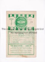 SOUTHPORT V NETHERFIELD 1946 Programme for Lancashire Combination match at Southport 7/12/1946,