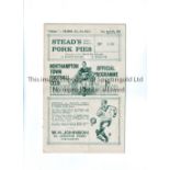 NORTHAMPTON TOWN V READING 1938 Programme for the League match at Northampton 9/4/1938, slightly