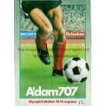 AMSTERDAM 707 TOURNAMENT 1982 / TOTTENHAM HOTSPUR Official programme for the Tournament 13 - 15/8/