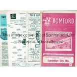 RESERVES AND YOUTH PROGRAMMES Sixty programmes from 1960's - 2000's including Romford v Cambridge