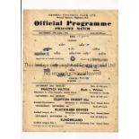 ARSENAL Single sheet programme for the Public Practice match 17/8/1946, slightly creased, team