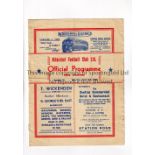 ALDERSHOT V NOTTS COUNTY 1950 Programme for the League match at Aldershot 15/4/1950, including