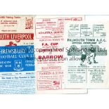 NON LEAGUE IN THE FA CUP Twenty programmes from the 1960's, Including Falmouth Town v Peterborough