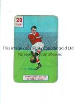 MANCHESTER UNITED An original card covering Manchester United from the early 1950's. Issuer unknown.