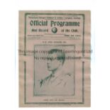 TOTTENHAM HOTSPUR Programme for the home League match v Huddersfield Town 25/1/36. King Edward