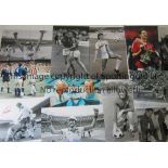 FOOTBALL AUTOGRAPHS Sixty five 12 x 8 photos of former players 1950's - 1990's, mostly signed in
