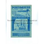 LEEDS UNITED Programme for the away League match v Portsmouth 7/5/1938, slightly creased.