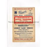 ALDERSHOT V BRISTOL ROVERS 1934 Programme for the League match at Aldershot 25/12/1934. Generally