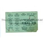 1963 FA CUP FINAL / MANCHESTER UNITED V LEICESTER CITY / TICKET WITH ORIGINAL DATE Tickets for the