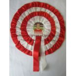 ARSENAL Large 10" Rosette for the 1971 FA Cup Final with a picture of George Graham in the centre.