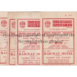 ACCRINGTON STANLEY Four home programmes for the League matches v Queen's Park Rangers 12/9/1959,