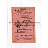 HEADINGTON UNITED Joint home programme for the matches v Chelmsford City 24/3/1951 and Chingford