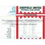 MANCHESTER UNITED Sixteen away single sheet programmes for the Central League matches, including v