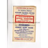 ALDERSHOT V EXETER CITY 1938 Programme for the League match at Aldershot 19/2/1938, slight