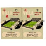 ASTON VILLA Two home programmes for the Central League matches v Chesterfield 7/4/1951 and