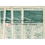 DONCASTER ROVERS Four home programmes for the League matches v Accrington Stanley 30/11/1946, Oldham