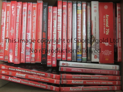 ARSENAL DVD'S Approximately 30 Arsenal related DVD's, some sealed and official club issues. Good