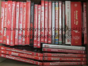 ARSENAL DVD'S Approximately 30 Arsenal related DVD's, some sealed and official club issues. Good