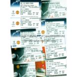 MANCHESTER UNITED Ten home tickets v Sparta Prague and Lyon 2004/5, Benfica, Lille and Villareal