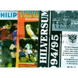 MANCHESTER UNITED Three away programmes for Youth International Tournament's, including FC Hilversum