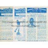 CHELSEA Three away programmes for Combination matches v Queen's Park Rangers 10/11/1945, 30/4/1949