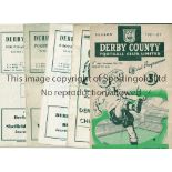 DERBY COUNTY Fourteen home programmes for the Central League matches v Sheffield Wednesday 3/11/