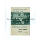 1957/58 EUROPEAN CUP RED STAR BELGRADE V MANCHESTER UNITED Last Match Pre Munich Air Disaster,