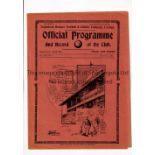 TOTTENHAM HOTSPUR Programme for the Practice Match 21/8/1937. Very good