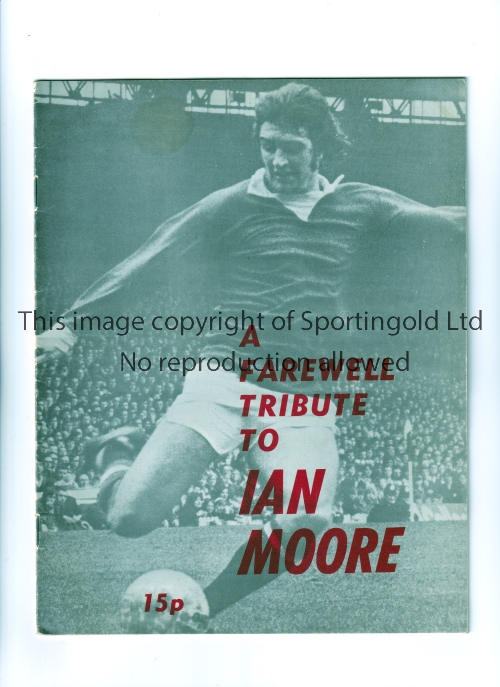 MANCHESTER UNITED / GEORGE BEST / AUTOGRAPHS Brochure for home A Farewell Tribute to Ian Moore, with - Image 2 of 2