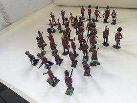 A collection of 37 lead figures mainly by Britains