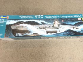 A Boxed Revell German Submarine VIIC Wolf Pack 1:7