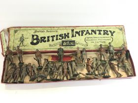 A Britains Box Containing a Collection of British